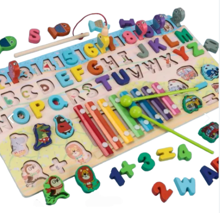 Juego Educativo Letras Numeros Figuras